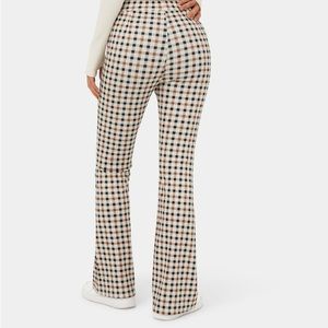 NWT High Waisted Plaid Flare